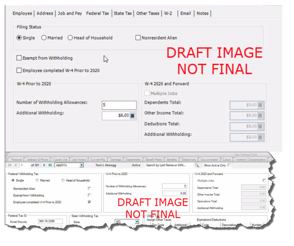 new federal tax input