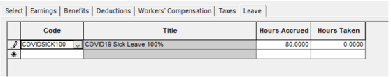 Sick Leave MIP Fund Accounting