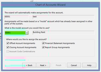 Closing Account Assignments